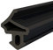 Seiletech.de Guarnizione per finestre, S-1172, 15 m, in alluminio, per finestre, in PVC, colore nero, paraspifferi
