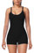 BFACCIA Damen Yoga Jumpsuit Seamless Strampler Sexy Bodysuit Lässig Einfarbig Ärmellos Gym Leggings Padded Bra Bodycon Sport Einteiler Trainingsanzug Jogging Outfit Fitness