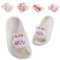 Badelatschen Kinder Flache Sommer Hausschuhe Jungen Mädchen Dusch Badeschuhe Strand Pantoletten Slippers Eltern-Kind Sandalen Leicht Anti-rutsch Badeschlappen Hase Weiß 26-27 (Etikettengröße 170mm)