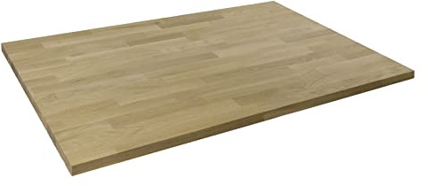 domli Büro-Schreibtischplatte aus Eichenholz, 1200 x 800 x 27 mm, rechteckige Premium-Tischplatte aus europäischem Holz, Arbeitsfläche aus Holz