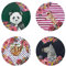 Mikasa Wild at Heart Set 4 Tovagliette rotonde in Sughero 29cm, Design Animali (Panda, Giraffa, Bradipo, Zebra), Antiscivolo, Resistenti al Calore fino a 120 °C, Facili da Pulire