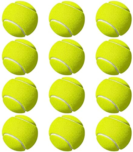Kajal 12er Pack Tennisbälle – Langlebige und hochwertige Tennisbälle für Training und Wettkampf, ideal für Tennisspieler Aller Spielstärken, erstklassige Performance und Haltbarkeit