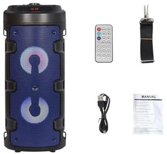 Radio BT Portatile Bluetooth Speaker Lampeggiante Effetto Led Microfono ZQS-4209