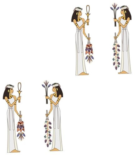 Angoily Ägyptische Wantatus Ägypten Poster 2 Stück Hintergrund Dekorative Aufkleber Kreative Wandaufkleber Alte Ägyptische Magd Aufkleber Persönlichkeit Wandtattoo Wandtattoo