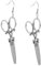 LIFKOME 1paar Stylische Scherenohrringe Damen Kreatives Ohrring-design Delikate Ohrschmuck Für Besondere Anlässe Silberne Pendants Für Frauen