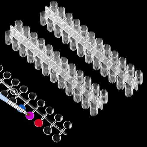 Nail Colour Display, 240 Pcs Clear Nail Swatches, Round Nail Art Color Display Chart, Nail Swatch Book with Adhesive Sticker Naill Display Card Sticks for Naill Polish Practice Designs Board