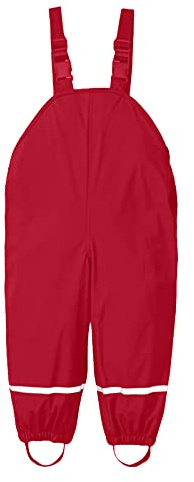 Generisch 2026 - Salopette da pioggia per bambini, antivento, impermeabile, in nylon, ideale per orologi casual per bambini, Colore: rosso, 1-3 Anni