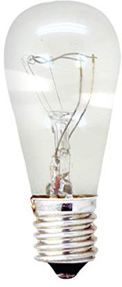 GE Appliance Incandescent Light Bulb, S6 Light Bulb, 6-Watt, Candelabra Base, Soft White, 2-Pack