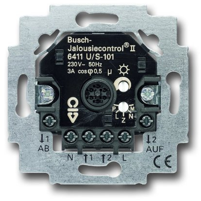 Busch-Jaeger 2309834 6411U/S-101 Busch-Jalousiecontrol II-Einsatz 6411 U/S-101