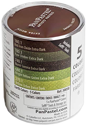 PanPastel 5 Colour Set - Extra Dark Earth Colours Set