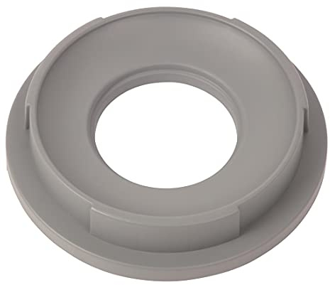 Jantex Bin Lid with Hole for Heavy Duty 80Ltr Bin, Grey | Fits tightly to contain unpleasant kitchen waste odours and ensure proper hygiene compliance during busy commercial service.