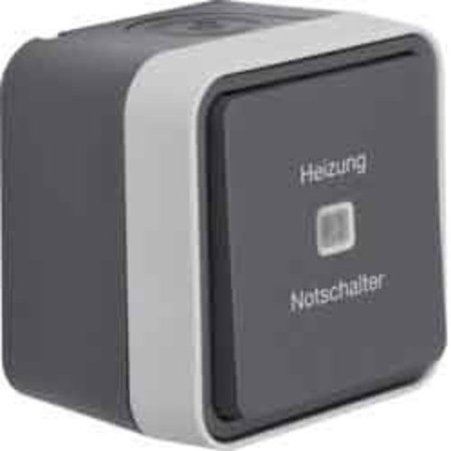 Berker AP-Kontrollwechselschalter 35663505 lichtgrau Heizung Notschalter, n.a