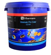 Silbermann Meersalz pro Color, 5,5 KH für Meerwasseraquarium, Riffaquarium, in verschiedenen Größen (20 kg Eimer)