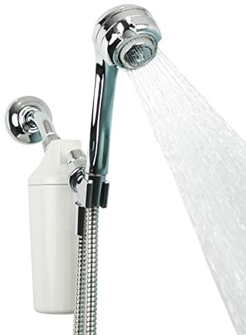 Aquasana Filtro de ducha | Recomendado por dermatólogos para una piel y cabello más suaves y saludables | Probado para reducir el 90% del cloro durante 6 meses | Alta presión | Cabezal de ducha
