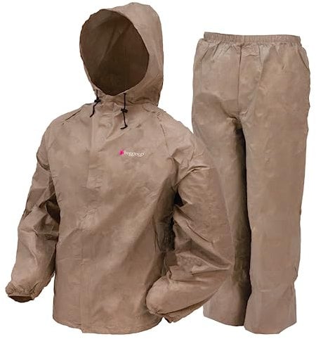 FROGG TOGGS Women's Ultra-Lite2 Waterproof Breathable Protective Rain Suit, Khaki, Medium
