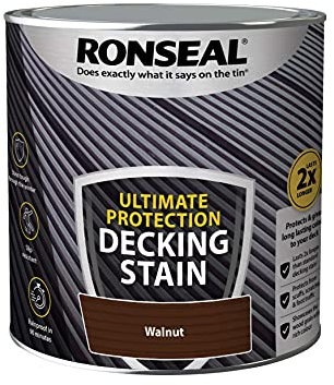 Ronseal UDSW25L 2.5 Litre Ultimate Protection Decking Stain - Walnut by Ronseal