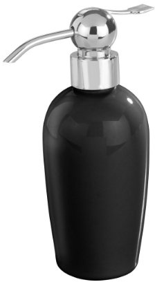 Wenko 18934100 Seifenspender Tondela - Keramik, 260 ml, ø 7 x 17,5 cm, schwarz