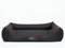 Hobbydog Hundebett, Hundekissen, Hundekorb, erhöhte Ränder, Bezug abnehmbar waschbar, XXL für mittelgroße und große Hunde, 110 x 90 x 25 cm, Waschbar Hundesofa, schwarz mit rot