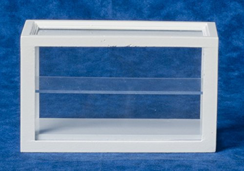 Puppenhaus Miniatur Möbel Weiß Holz Vitrine Zähler