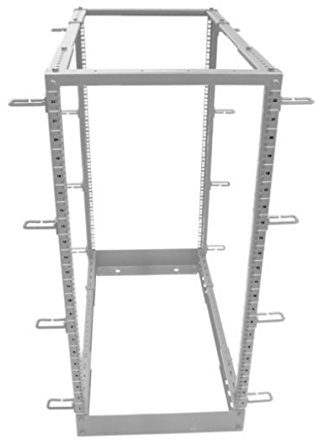 Allnet all-sw4post12grau autonome 12U grau Regal – Regale (Freestanding Rack, grau, 400 kg, 48,3 cm (19), 515 mm, 575 mm)
