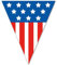 PARTY DISCOUNT Neu Wimpelkette USA, 5m