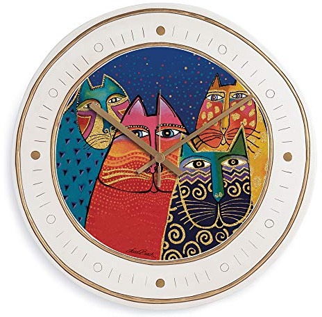 Egan Laurel Burch Uhr, Keramik, elfenbeinfarben, Small, Elfenbein