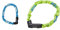ABUS Kettenschloss Tresor 1385/85 Aqua – Zahlenschloss aus gehärtetem Stahl – Sicherheitslevel 7 – 85 cm – Blau & Kettenschloss Tresor 1385/75 Neon – Sicherheitslevel 6 – 75 cm – 71263 – Grün