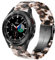 DEALELE Armband Kompatibel mit Samsung Galaxy Watch 7 / FE / 6/6 Classic / 5/5 Pro / 4/4 Classic / 3 41mm, 20mm Buntes Harz Resin Ersatz Armbänder für Huawei GT3 42mm / GT2 42mm, Grau