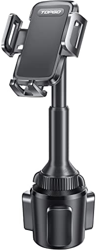 TOPGO Becherhalter Handyhalterung Becherhalter Handyhalterung für Auto mit Teleskop-verstellbarem Hals [Big Phone Friendly & Super Stabil] Automobile Smartphone Halterung für iPhone 14 Pro Galaxy S23