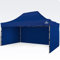 BRIMO Rennzelt 100% Wasserdicht mit 3 Seitenteilen - 5 Jahre Garantie… (3x4,5 m, Blau)