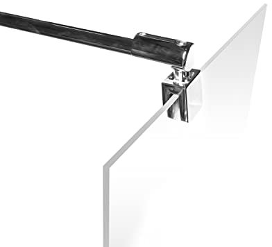 Schulte barre de stabilisation chromée recoupable, 122 cm, pour paroi porte de douche épaisseur verre 5 et 8 mm