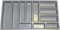 Cutlery Tray 814mm Wide x 422mm Deep x 57mm High To Fit Most 90cm / 900mm Drawers. Heavy Duty Grey Plastic GT1/900