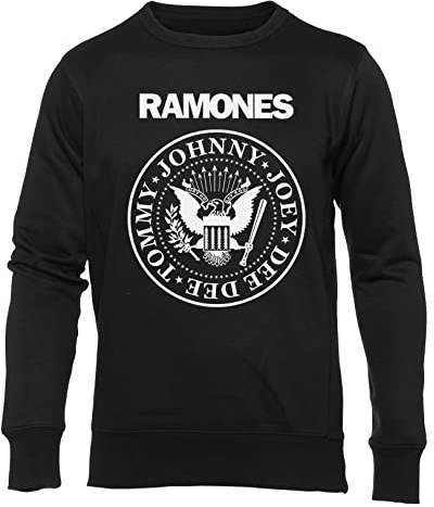 Hopestly Legend In Punk Rock Unisex Jumper Herren Dammen Schwarz Rundhals Lange Ärmel Sweatshirt Men's Womens Black Crew Neck Long Sleeves