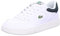 Lacoste Herren Low-Top Sneaker T-Clip 0120 2 SMA, Männer Halbschuhe,schnürschuhe,schnürer,Business,Freizeit,WHT/DK GRN (1R5),44 EU / 9.5 UK