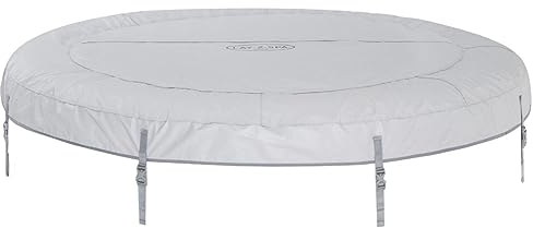 Lay-Z-Spa Paris Whirlpool-Abdeckung | Kunstlederbezug | Rund | Schwimmende Verlegung | Pool Cover