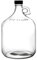 ANZAGA 1 Gallon Glass Jugs, 128 OZ Large Fermenting Jug with Seal Lid, Wine Growler Carboy Bottle with Handle