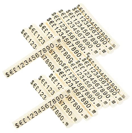 TEHAUX 20 Piezas Etiqueta De Precio Etiqueta Ajustable Soporte De Nevera Etiquetas Cubos Soporte De Etiquetas De Precio Pegatinas Con Base 3d El Plastico Pequeña Mesa De Exhibición