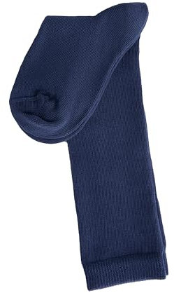 Leela Cotton Kinder Unisex Kniestrümpfe Socken Bio-Baumwolle Jungen Mädchen (DE/NL/SE/PL, Numerisch, 21, 23, Regular, Dunkelblau)