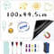Ziamzra Whiteboard Folie 100x44.5cm Magnetfolie Weiß Whiteboard Magnetisch Tafelfolie Magnetisch für Magnettafel Küche Kühlschrank Büro Zuhause Wochenplaner Einkaufsliste