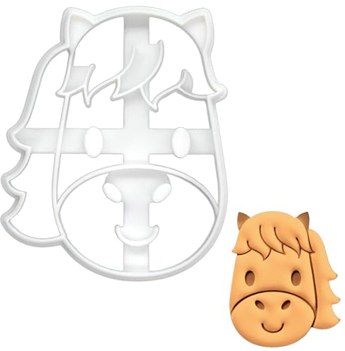BAKERLOGY Baby Horse Cookie Cutter - Detailed Biscuit Cutter Design for Baking and Crafts, Ideal on Fondant, Dough, Clay