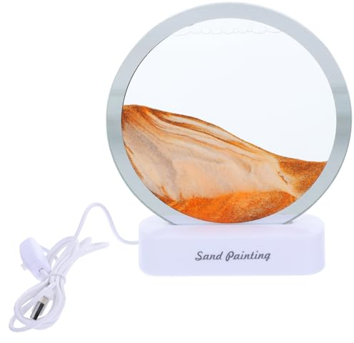 MAGICLULU Sandmalerei-ornamente 3d-sandkunstlampe Bewegliche Sandkunst Für Nachtlicht-