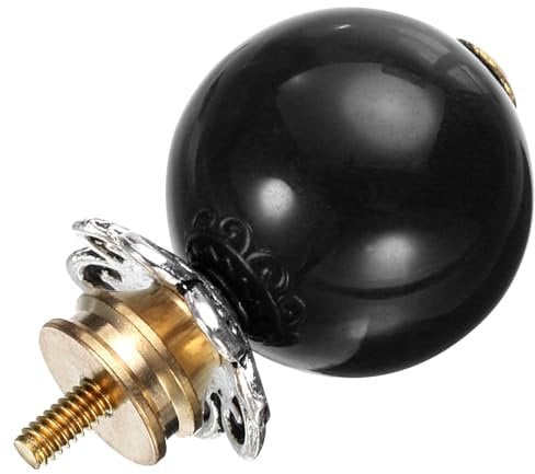 sourcing map Teapot Button Lid Knobs Tea Kettle Pot Cover Handle Knobs Lid Top Replacement for Teapot Teakettle Ceramic Pot Accessories Supplies, Black