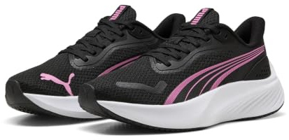 PUMA Pounce LITE JR Sneaker, Black-Posie PINK White, 39 EU
