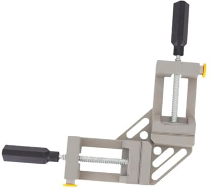 ＡＷＨＡＯ Serre-joint d'angle à double poignée, outil de travail du bois, résistant à l'usure, serre-joint à angle droit à 90 degrés, mâchoire réglable pour