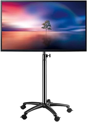 SaryEdge Mobiler TV-Wagen, rollender TV-Ständer, universelle Mobile TV-Halterungen, Ausstellungsregal für Plasma-Flachbildfernseher(