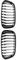 Haubengrill Für 1Serie F20 F21 2015 2016 2017 Auto Frontstoßstange Nierengrills Haubengrill Glanz Schwarz Vorne Haube Kühlergrill(Matte Black)