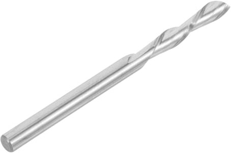 NUOBESTY outils de commande numérique par ordinateur travail du bois jarret fin peu de routeur foret de coupe moulin fraise en spirale bits de routeur cnc Carbure Silver