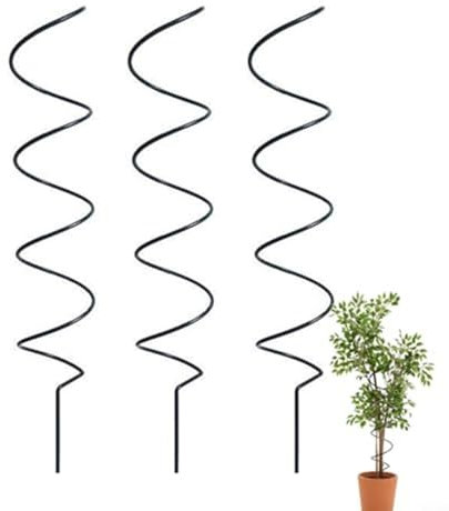 CWOQOCW Pali di supporto per piante in metallo a spirale da giardino, traliccio per piante rampicanti, supporto per piante rampicanti per pomodori Clematis, per interni ed esterni, balcone, terrazza