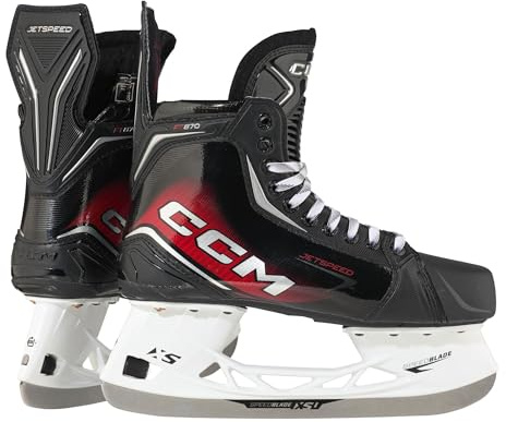 CCM JetSpeed FT870 Intermediate Eishockey Schlittschuhe (4.5 = EU 38 / Wide)