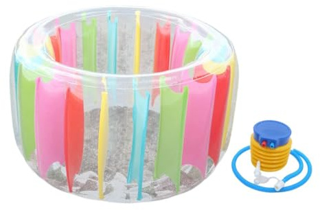 GARVALON Flotteur Gonflable Eau PVC avec Pompe à Air de Piscine pour Garçon Fille et Adultes Jeu Eau Flottant Pratique et Réutilisable